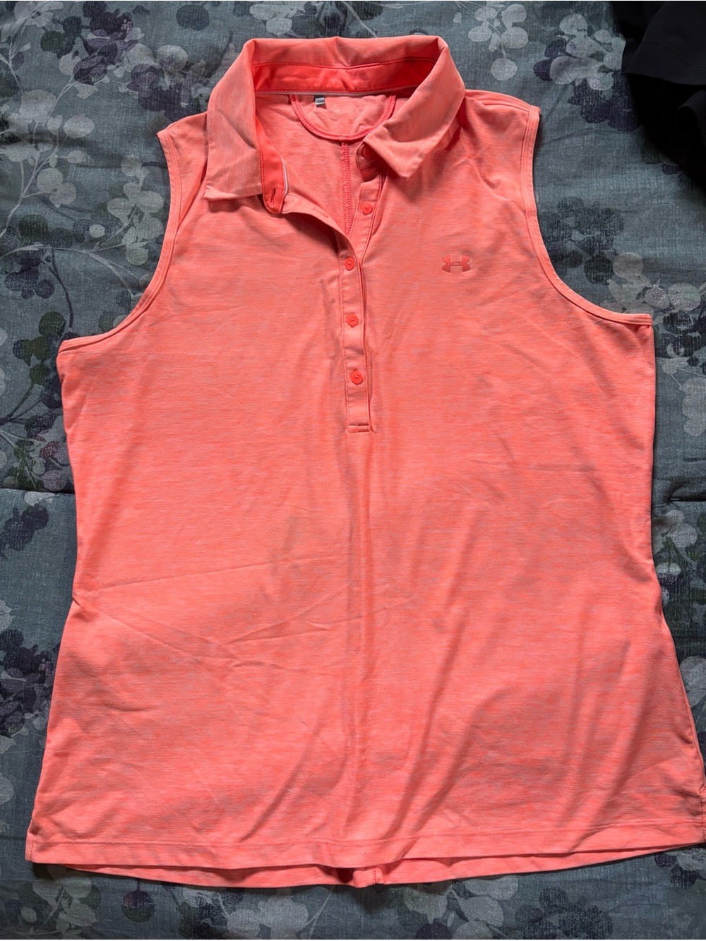 Under Armour Women’s Sleeveless Polo Tank - Coral
